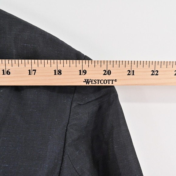 Vtg DOLCE GABBANA Mens Blazer Size 40 Heather Navy Blue Cotton Office Career 00s - Picture 6 of 15